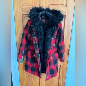 Tartan River Island Coat